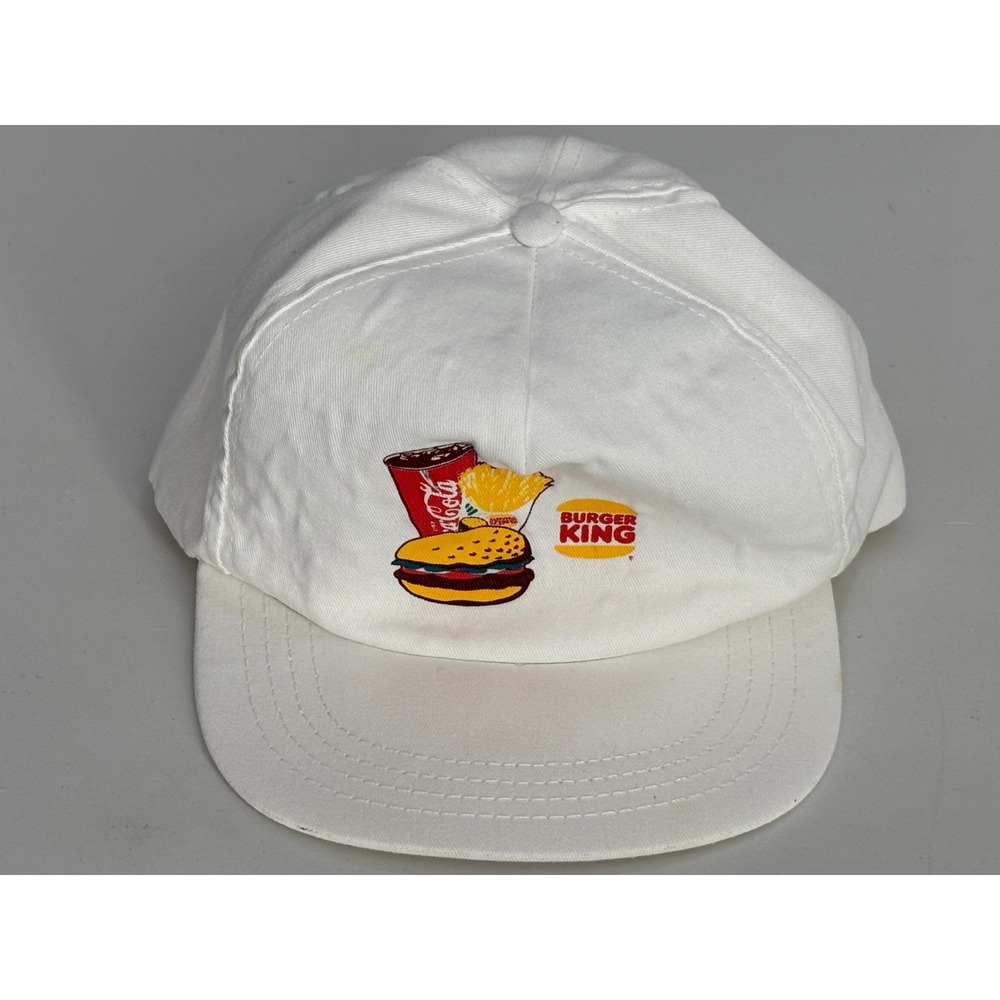 Burger King Hat Cap Logo Comfort Adjustable Snapback Vintage Men's Graphic